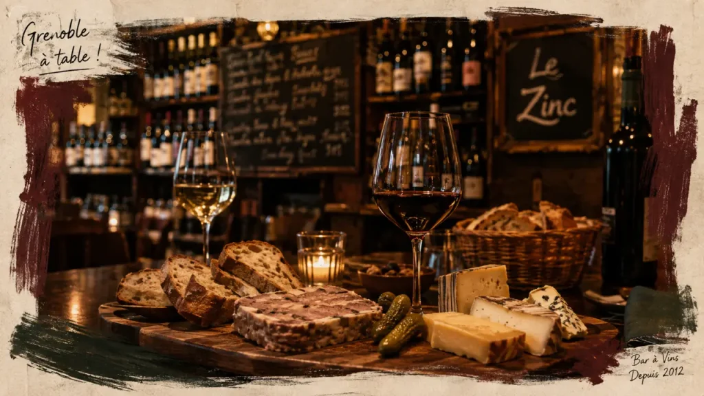 Bar à vin Grenoble : tapas et verres de vin au Zinc