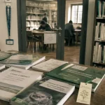 Maison de la nature et de l’environnement de l’Isère, médiathèque environnement avec fiches et salle de lecture