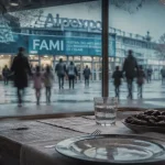 Ramadan 2025 Grenoble à Alpexpo : table de dattes et entrée au petit matin