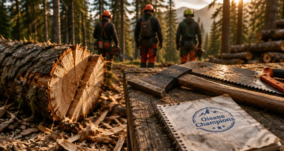 Trois titres nationaux pour les bûcherons de l’Oisans
