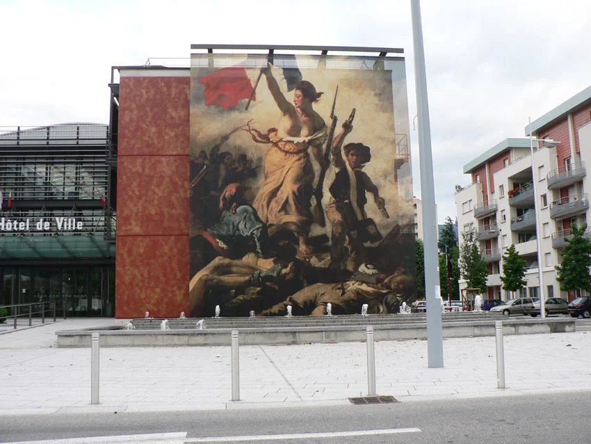 Hôtel de ville d’Échirolles. Illustration de la commune, pas du point de dépôt.
