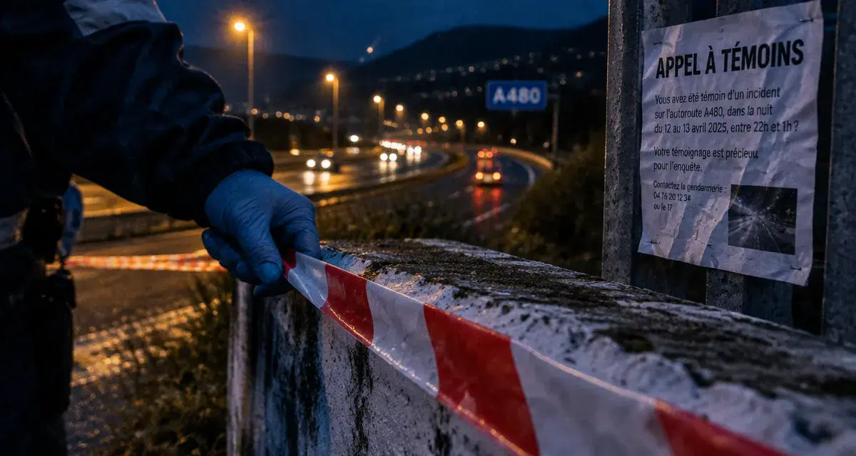 Grenoble : appel à témoins après la mort d’une piétonne sur l’A480