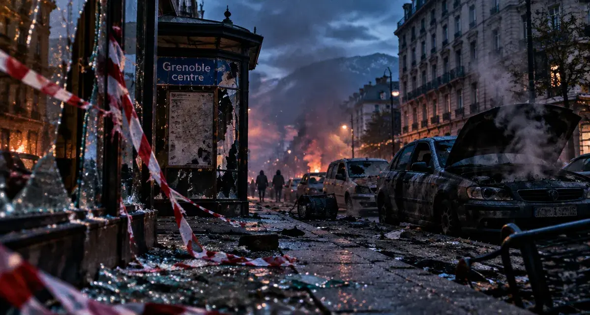 Grenoble : commerces et véhicules touchés après les violences de samedi