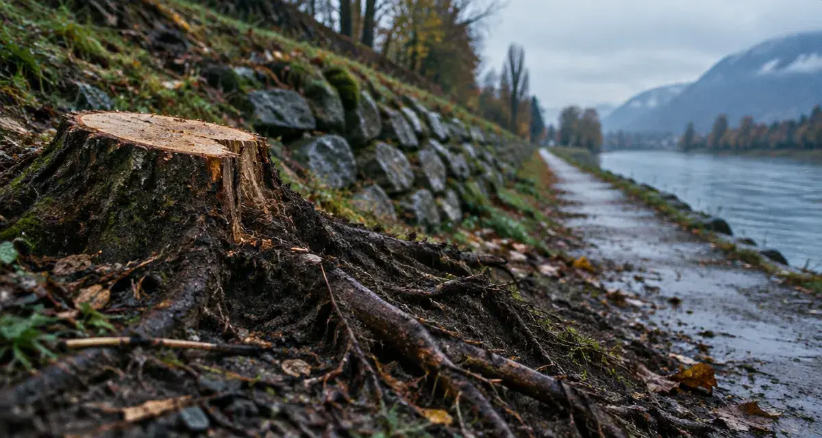 Grenoble : des arbres coupés sur les digues de l'Isère jusqu'à Domène