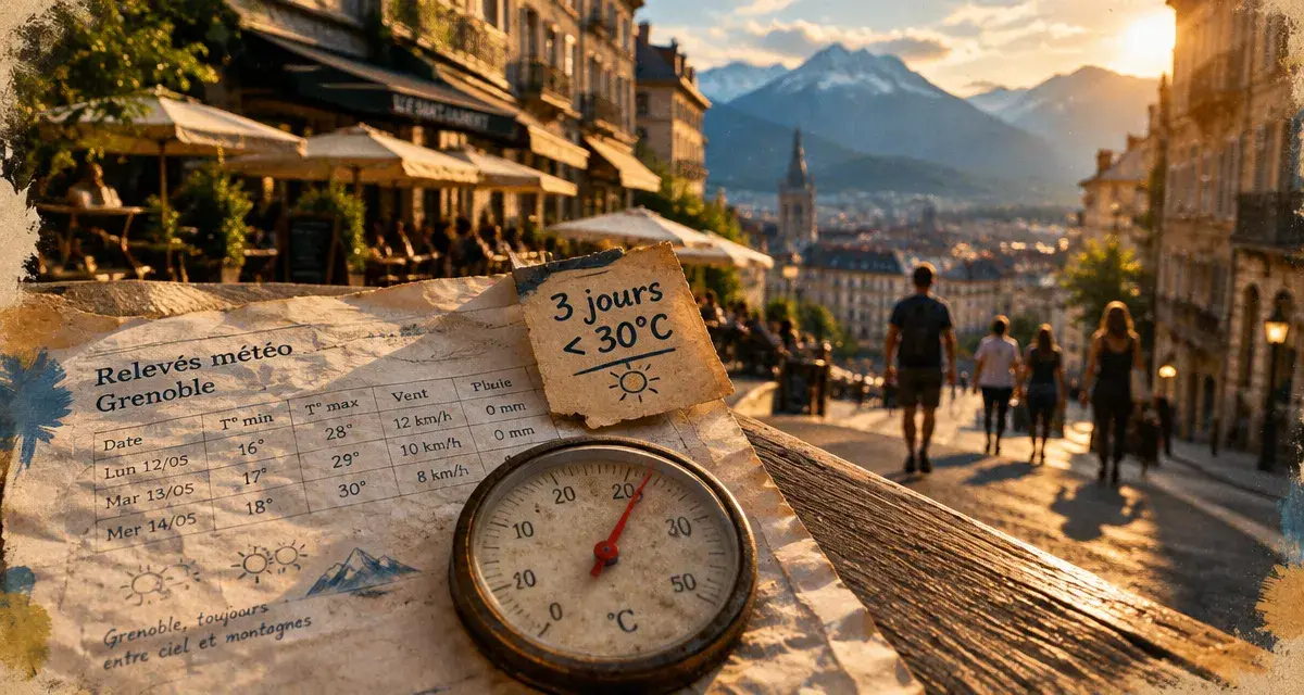 À Grenoble, un été marqué par seulement trois jours sous les 30 °C