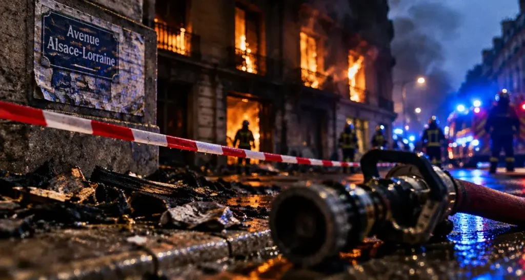 Grenoble : un incendie touche un immeuble avenue Alsace-Lorraine