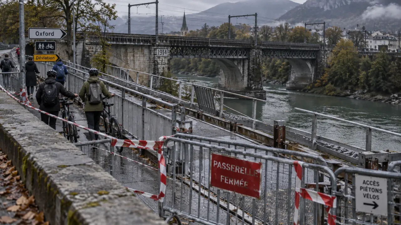 Grenoble : la passerelle Pique-Pierre fermée jusqu’au 15 janvier