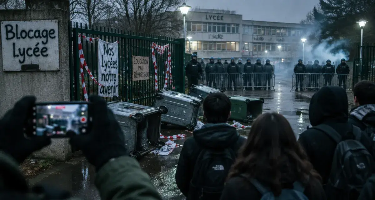Heurts devant le lycée Mounier et blocages dans des lycées grenoblois