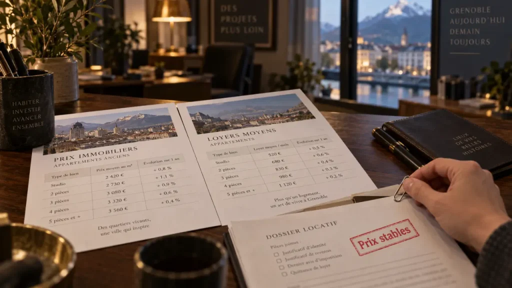 Immobilier à Grenoble : des prix stables en octobre 2026