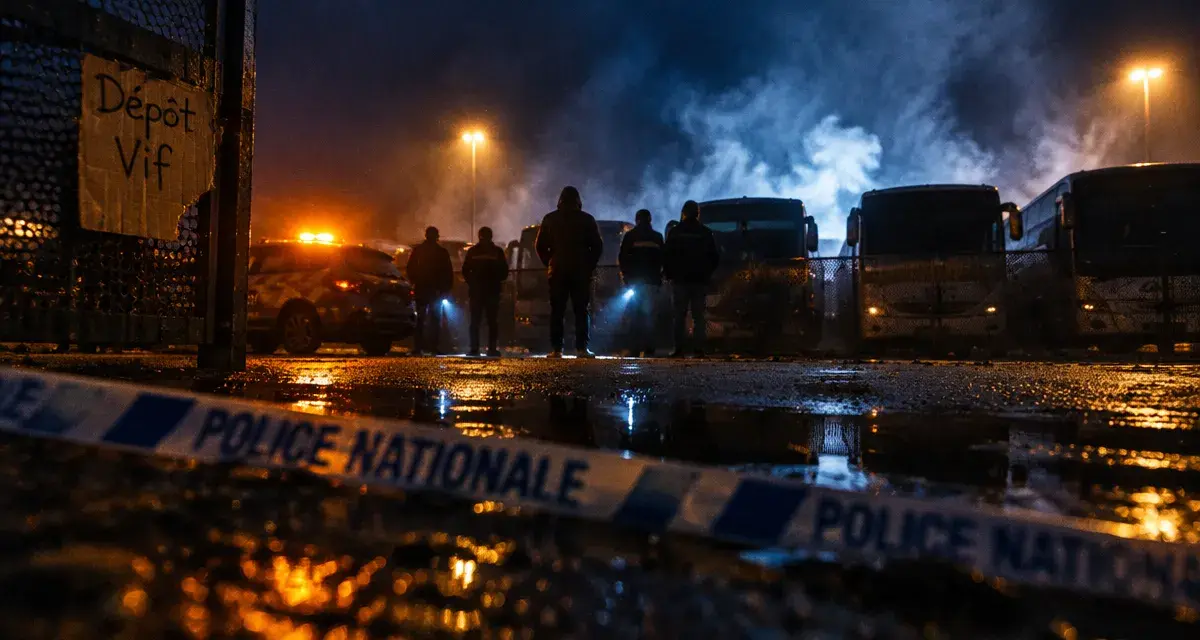 Six autocars Keolis détruits par un incendie dans un dépôt à Vif