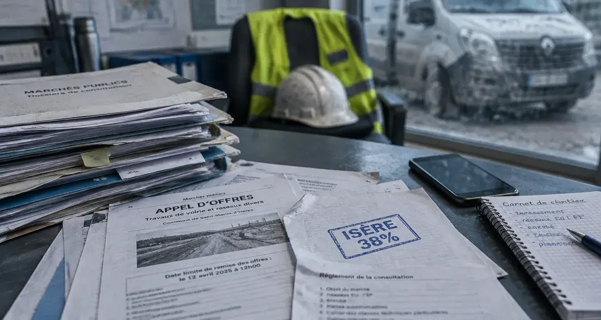 Isère : les travaux publics alertent après une chute des appels d’offres