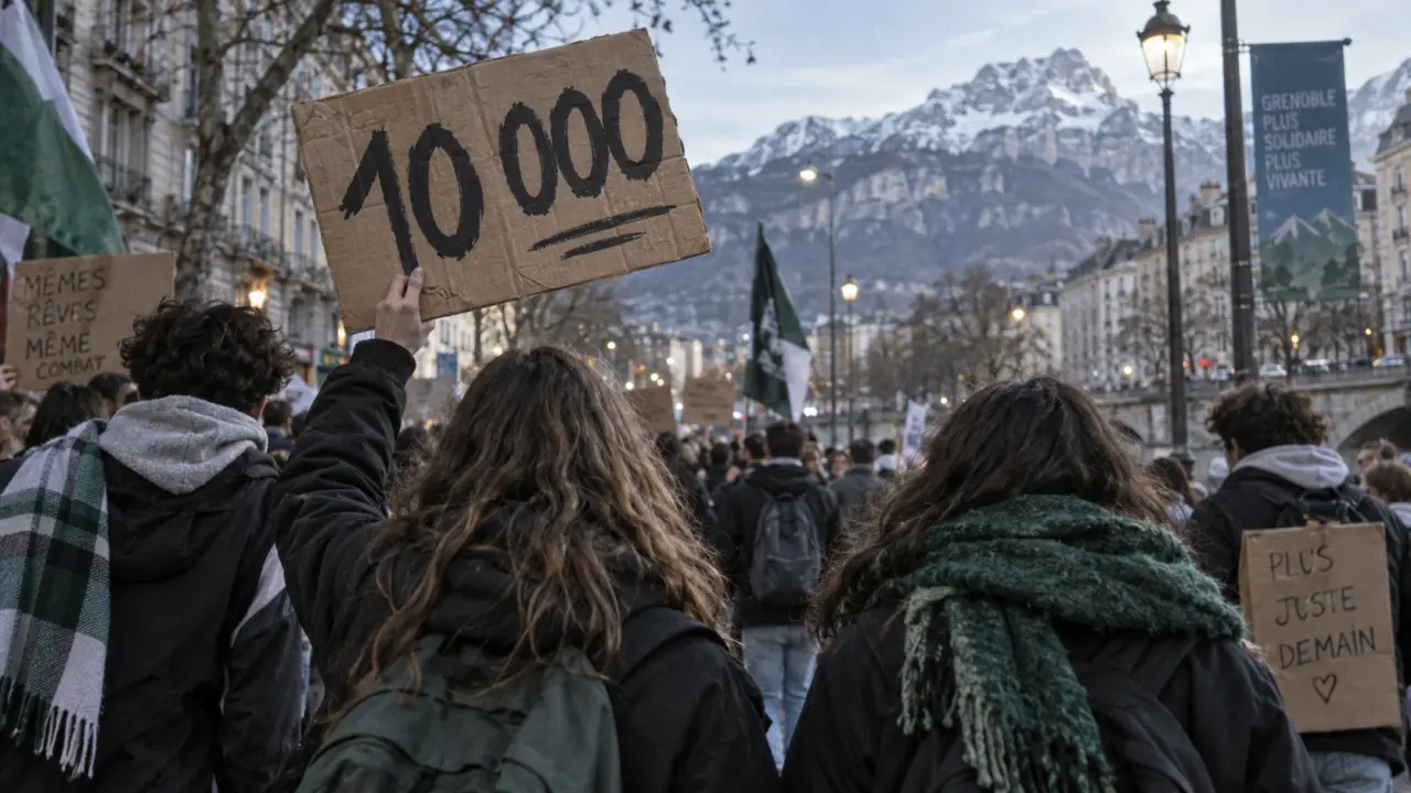 À Grenoble, la mobilisation lycéenne rassemble près de 10 000 personnes