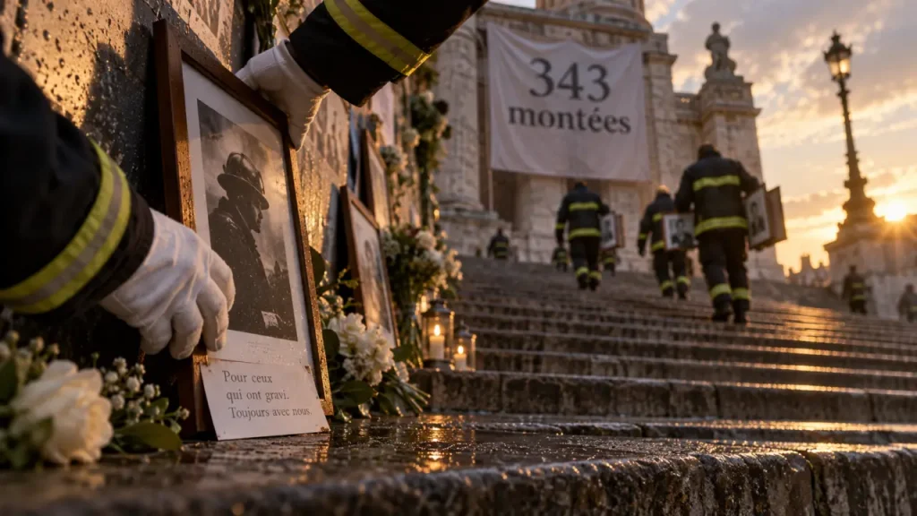 À Grenoble, 21 pompiers réalisent 343 montées de la Bastille pour le 11 septembre