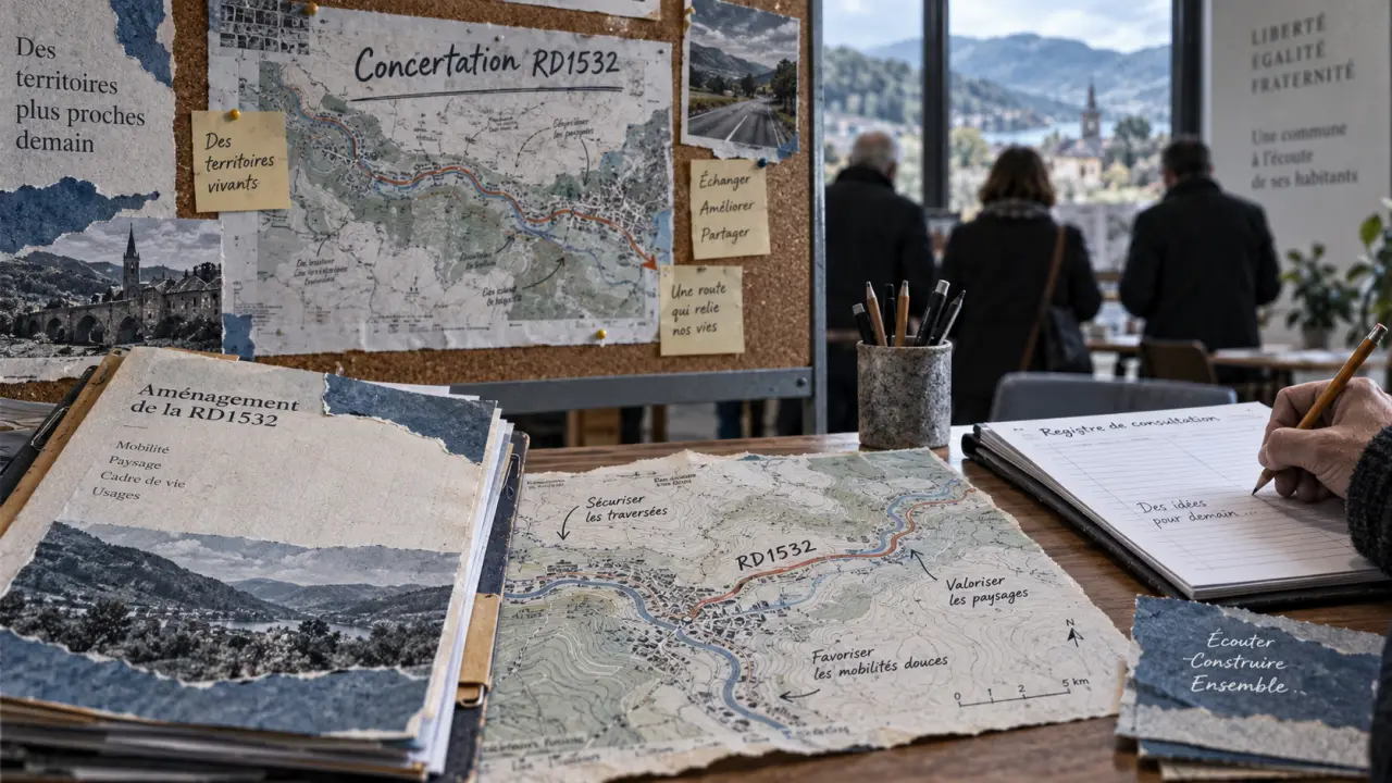 RD1532 : concertation ouverte pour le nouveau tracé entre La Rivière et Saint-Gervais