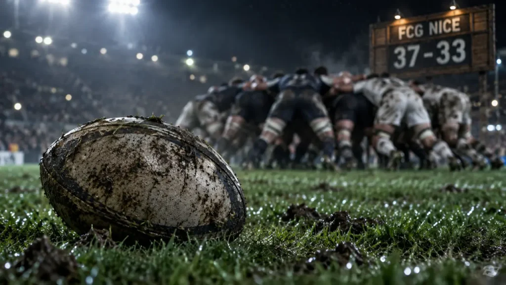 Rugby : le FC Grenoble s'impose sur le fil face à Nice