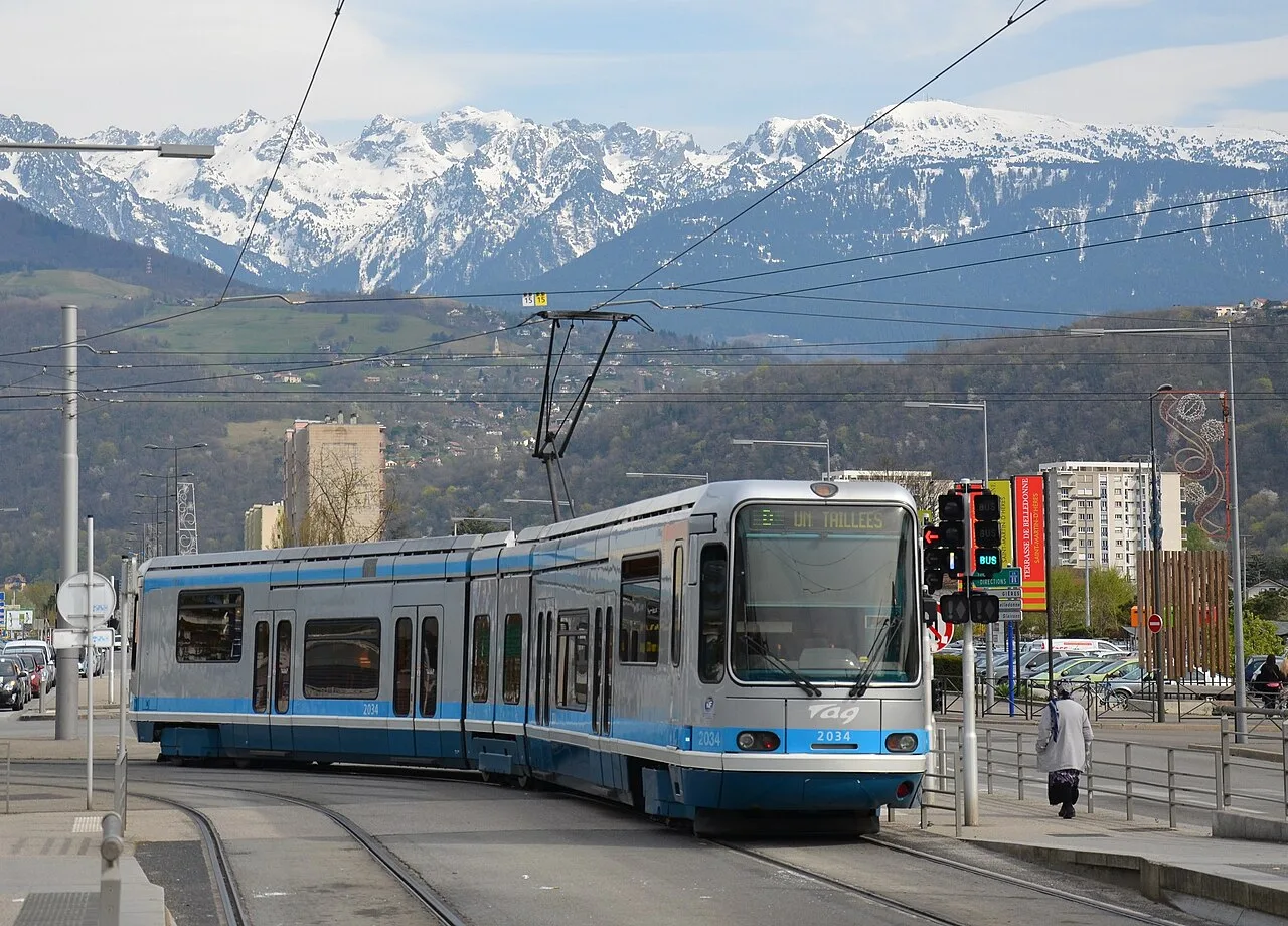 Tramway de Grenoble, photographie de la ligne D